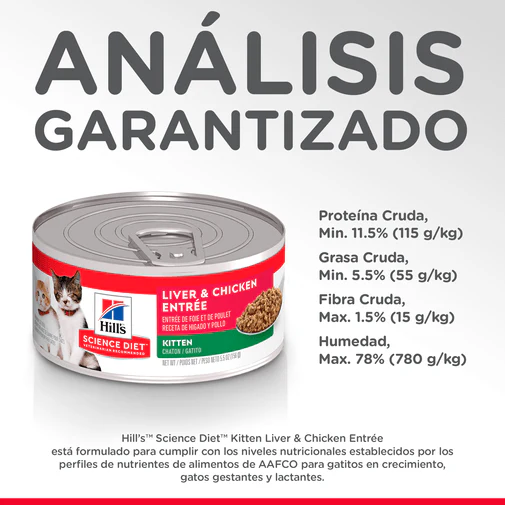Alimento Húmedo Hills Kitten Pollo Lata para Gato - Image 4
