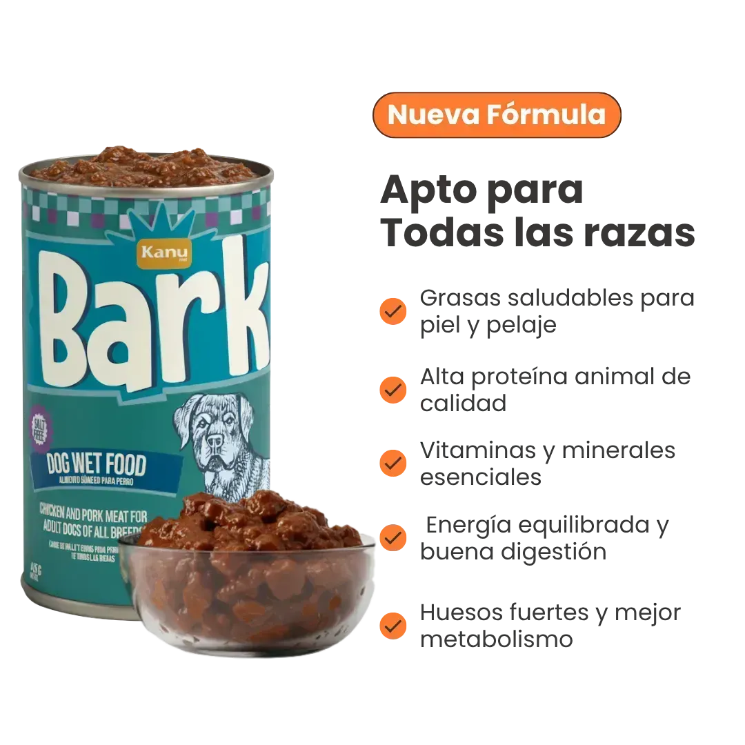 Alimento Húmedo Bark Pollo / Cerdo Kanu Pet para Perro toda raza - Image 6