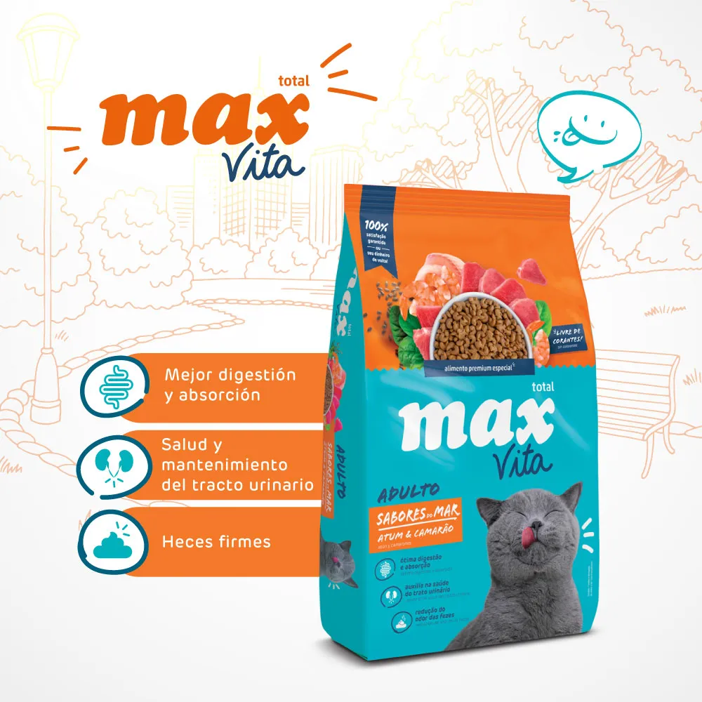 Alimento Seco Total Max Vita Sabores De Mar para Gato - Image 3
