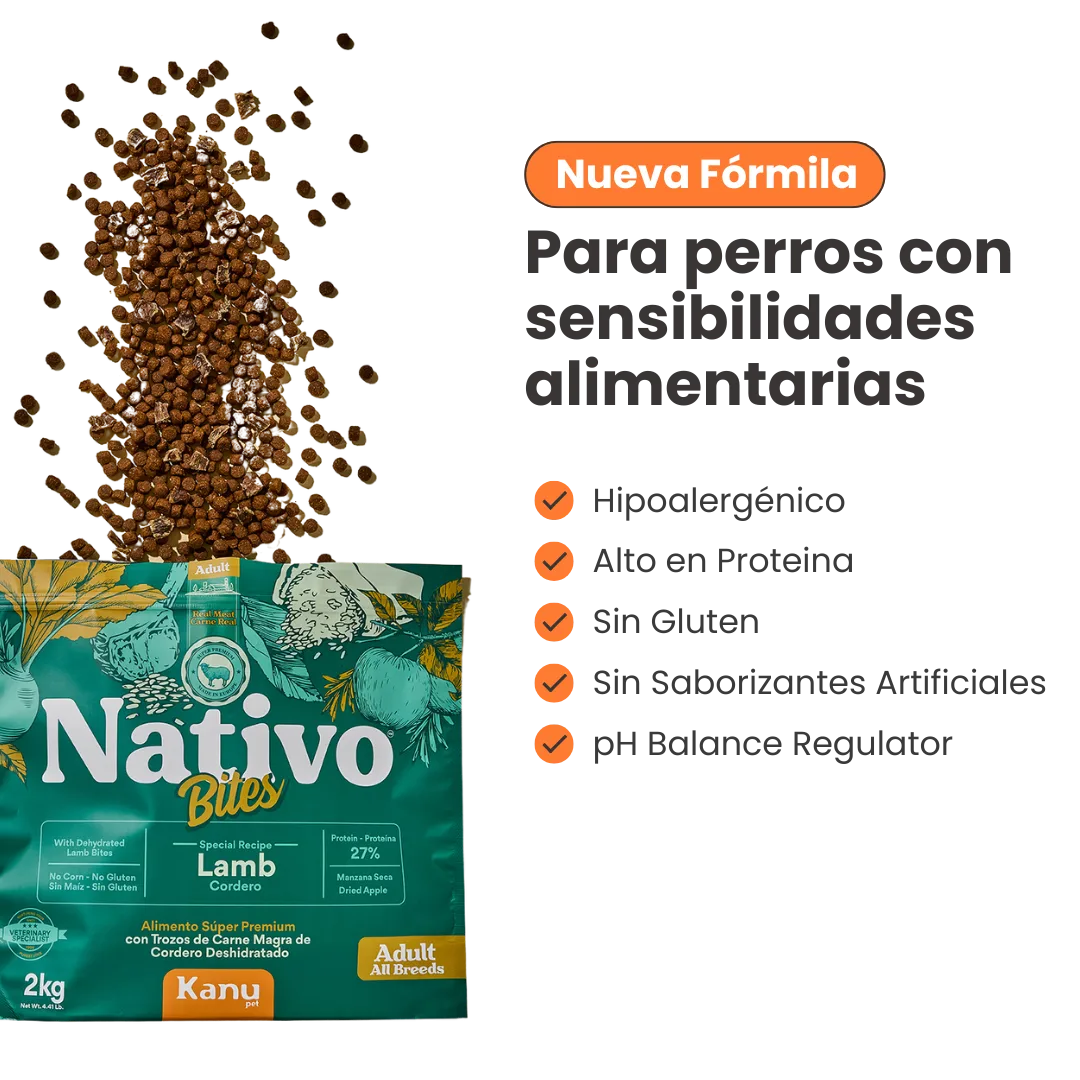 Alimento Seco Nativo Bites Cordero Kanu Pet para Perro Adulto - Image 5