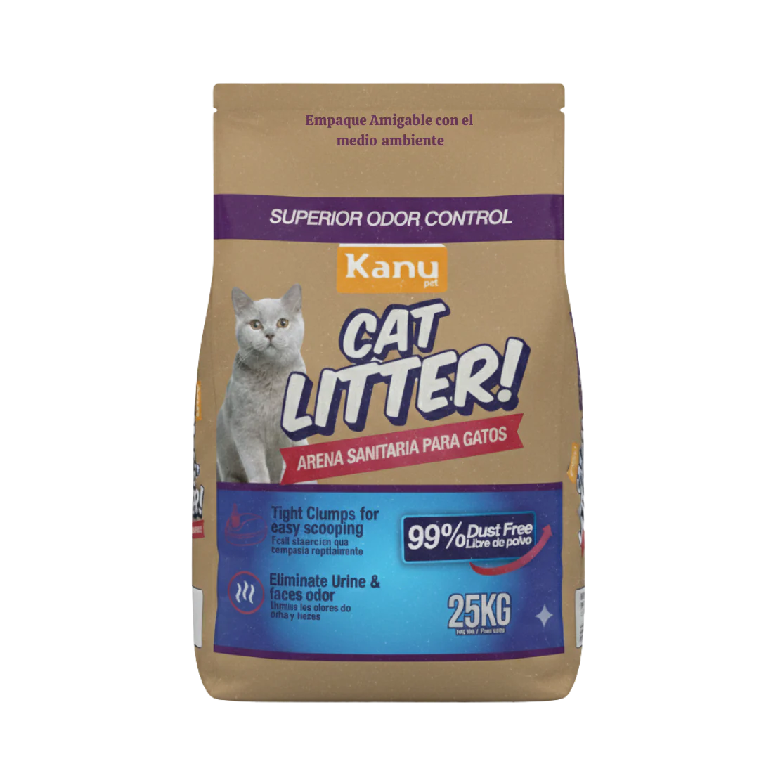 Arena de Bentonita  Kanu Pet  Cat Litter para Gatos. 99% libre de Polvo. Aglomera al Instante - Image 9