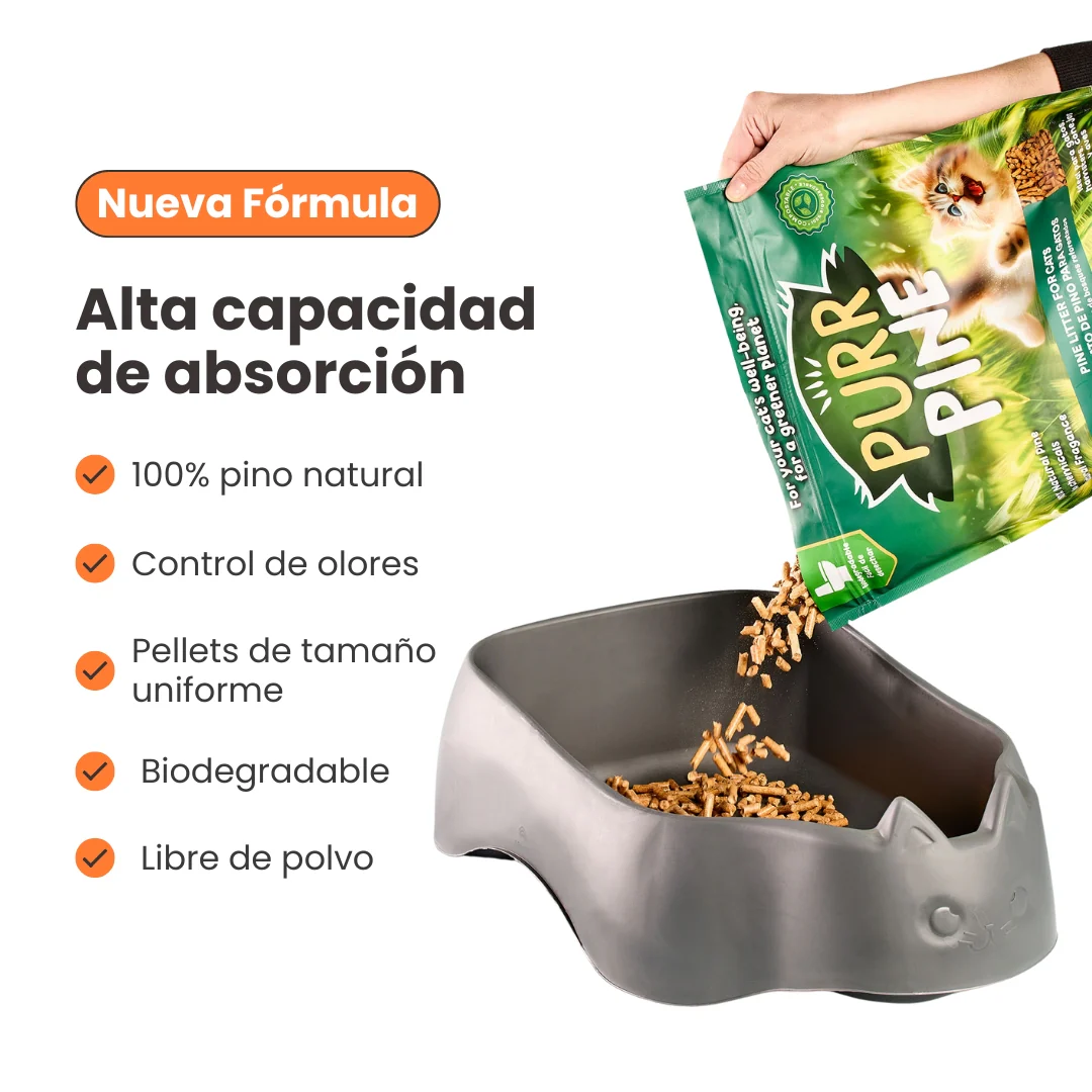 Arena de Pino 100% Ecológica Purr Pine de Kanu Pet para Gato - Image 6