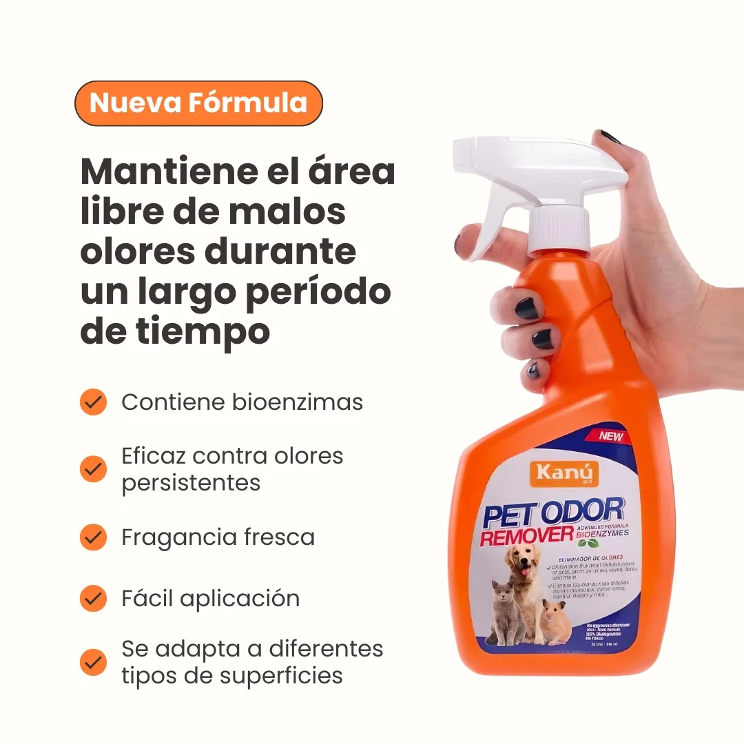 Eliminador de olores de Orina Kanu Pet Odoor Remover para Perro y Gato - Image 6
