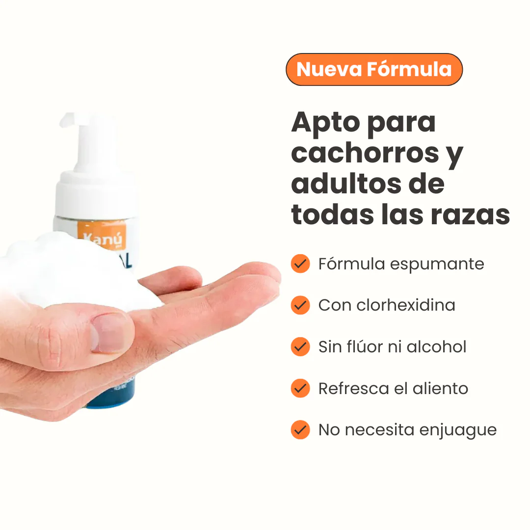 Enjuague Bucal en Espuma Menta Kanu Pet para Perro - Image 6