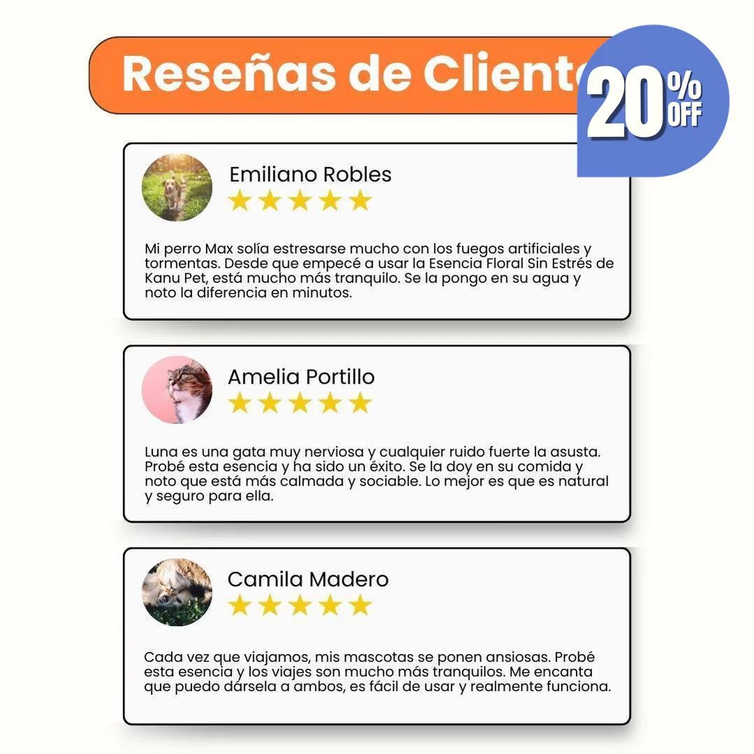 Esencia Floral Sin Estrés Kanu Pet para Perros y Gatos - Image 4