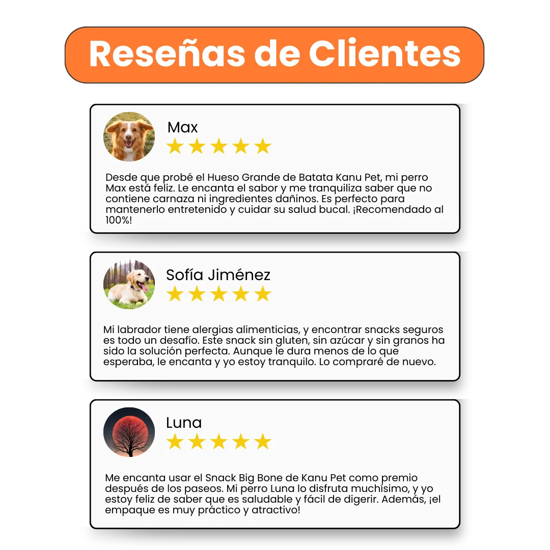 Snack Hueso Grande de Batata Kanu Big Bone para Perro - Image 4