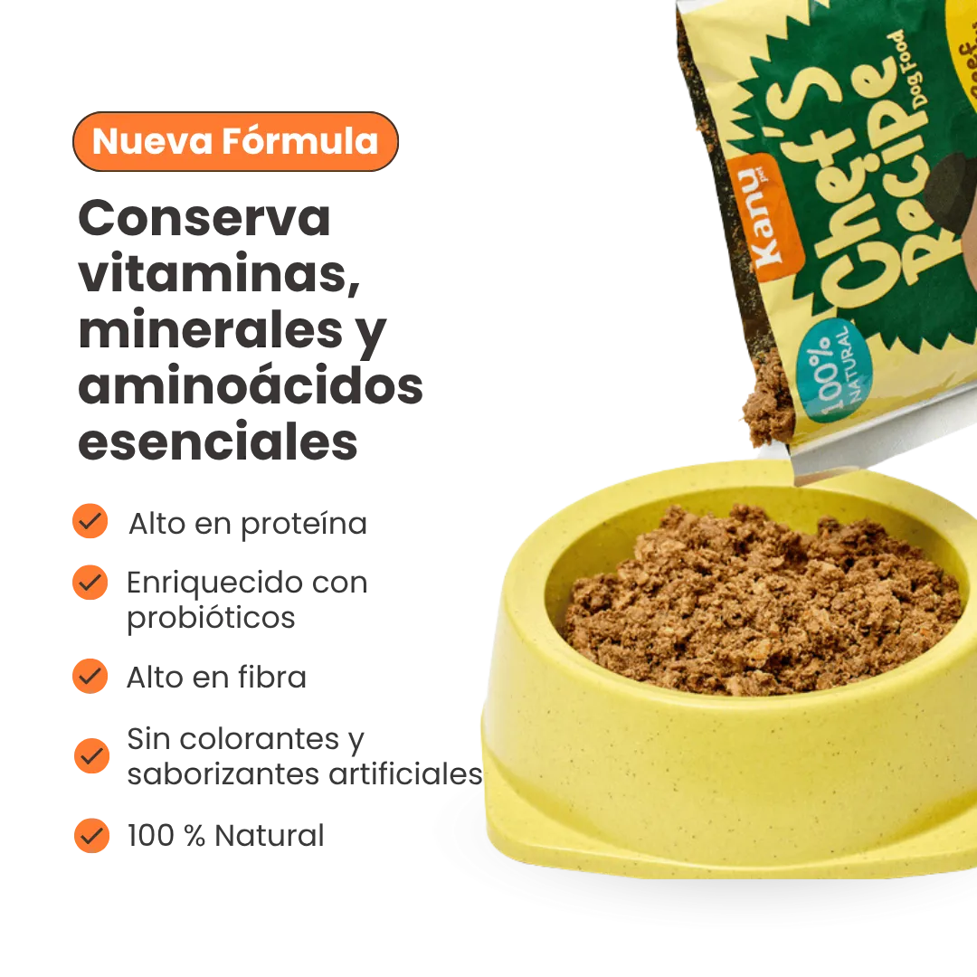 Alimento Húmedo Completo Chef's Recipe Carne de Res Kanu Pet para Perros - Image 6