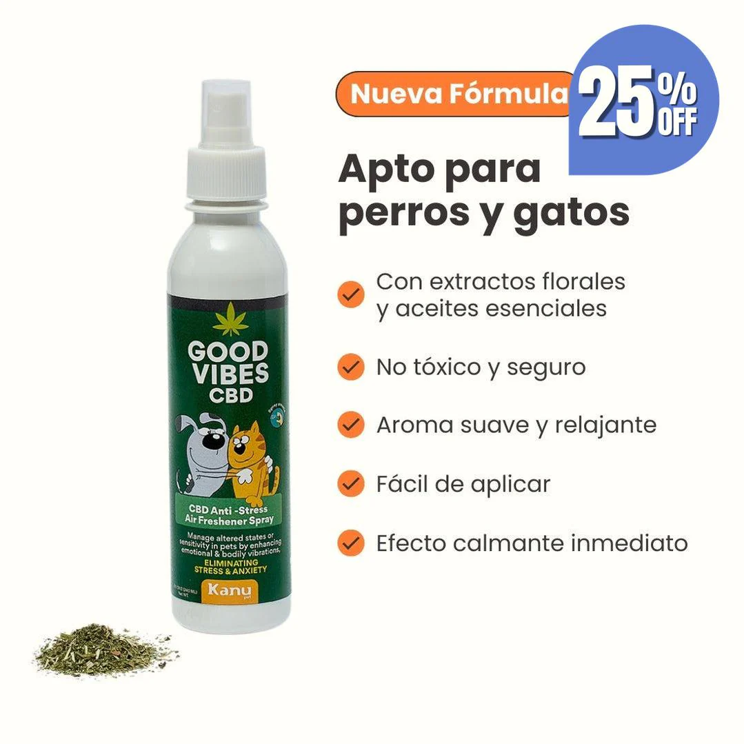 Spray Relajante de CBD Good Vibes para perro y gatos - Image 6
