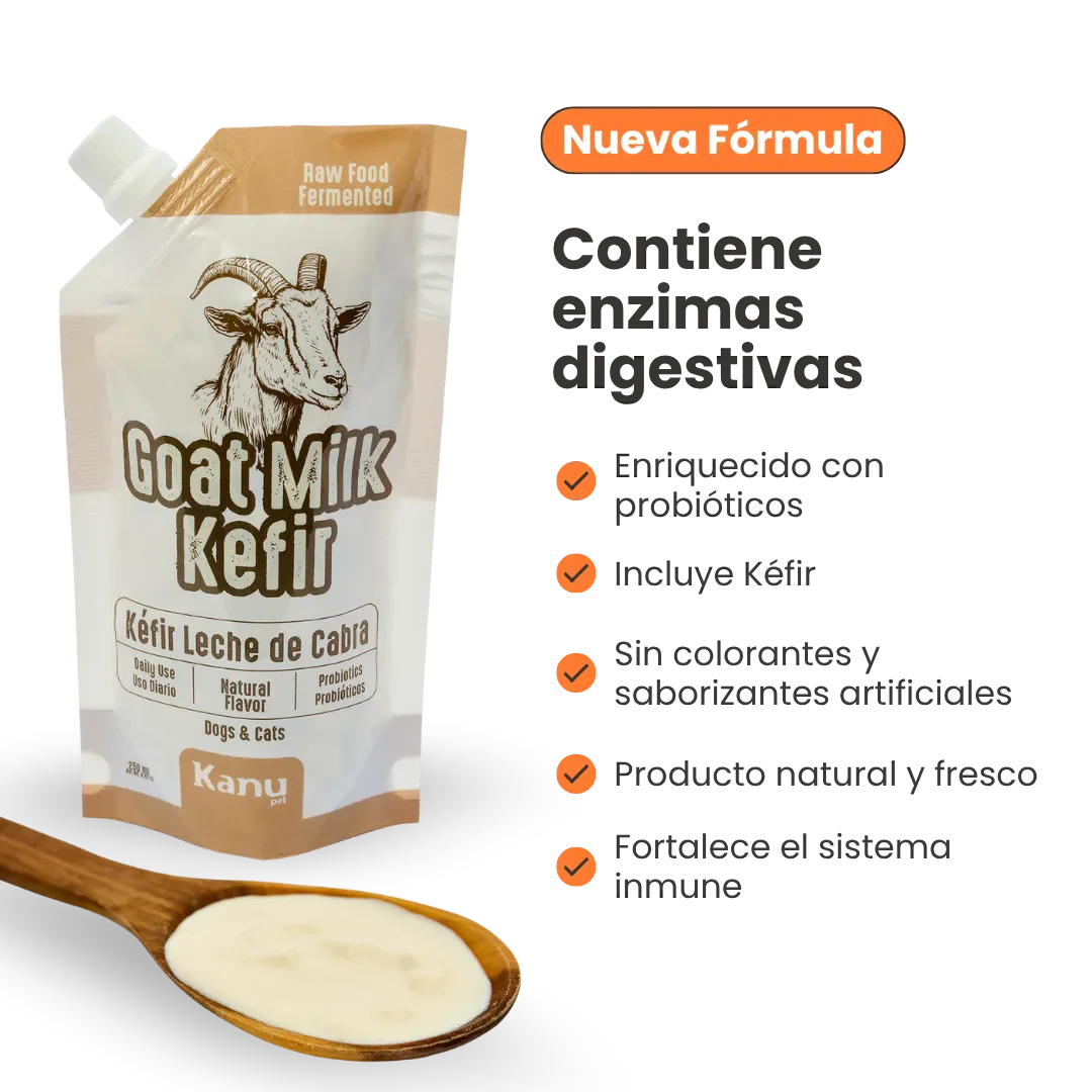 Kéfir Leche De Cabra Natural Kanu Pet Para Perro y Gato Bolsa - Image 6