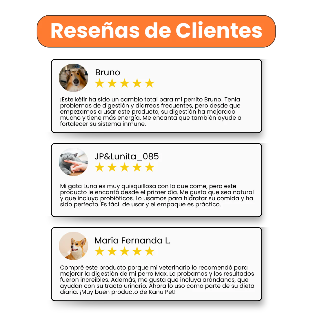 Kéfir Leche de cabra  Arándanos Kanu Pet para Perro y Gato Bolsa - Image 5