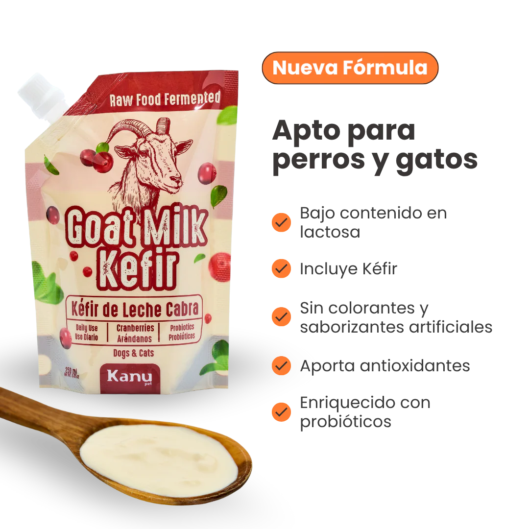 Kéfir Leche de cabra  Arándanos Kanu Pet para Perro y Gato Bolsa - Image 6