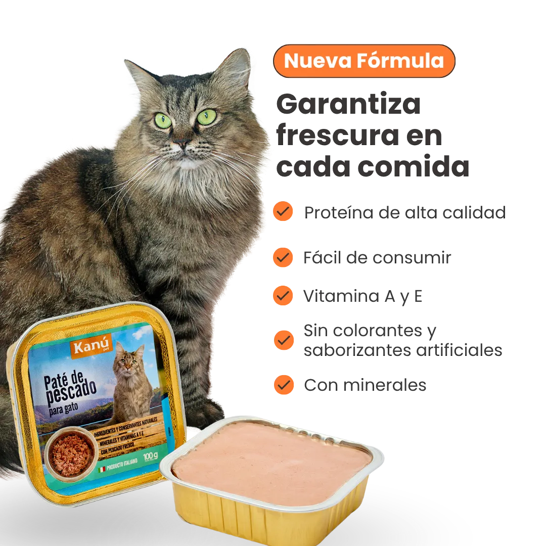 Alimento Húmedo Paté de pescado Kanu Pet  para Gato - Image 6