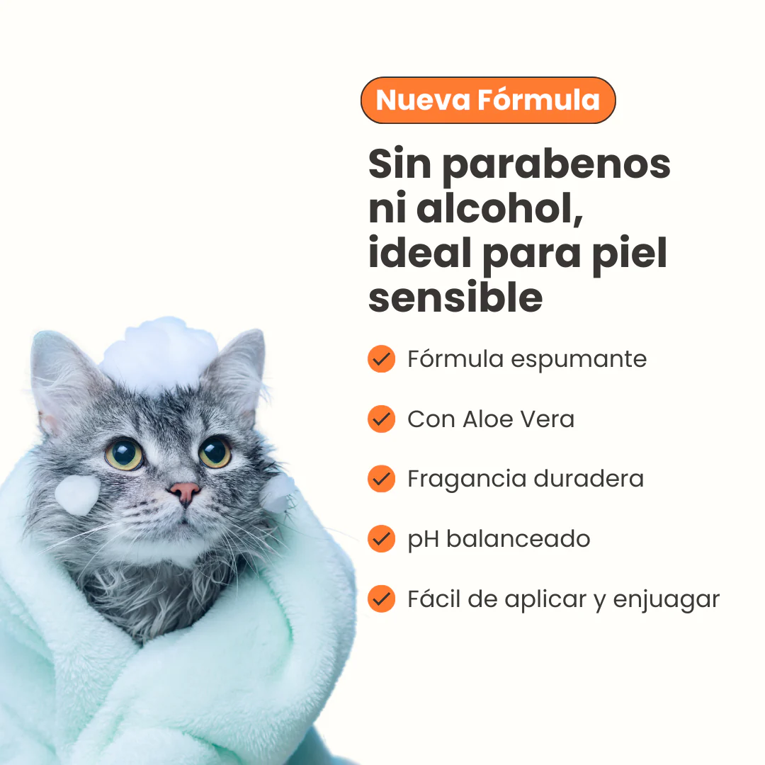 Shampoo con Agradeble Fragancia Kanu Pet para Gato - Image 6