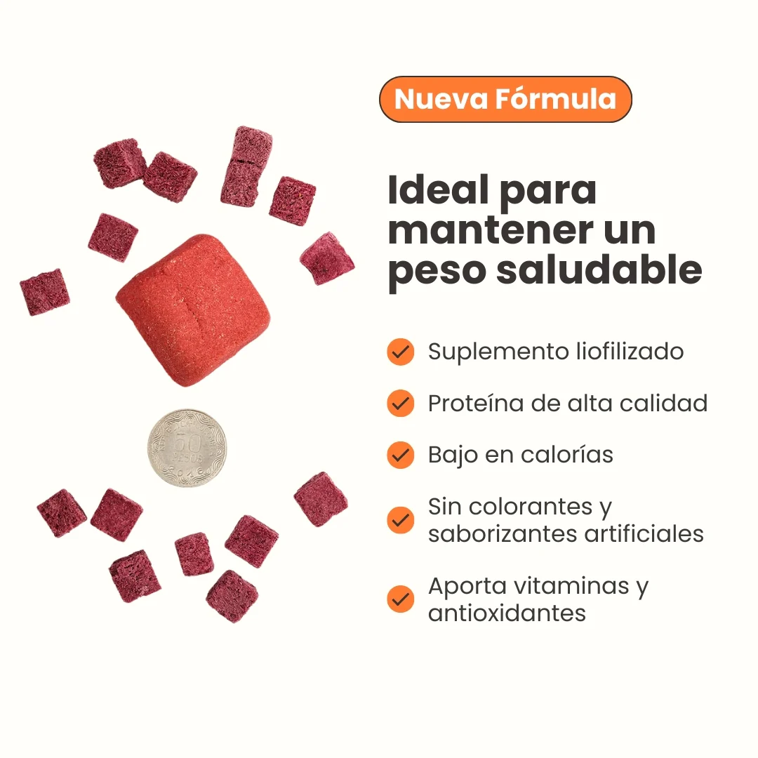 Snack Liofilizado Tasty Cubes Remolacha Kanu Pet para Perros Bajas en Calorías - Image 6