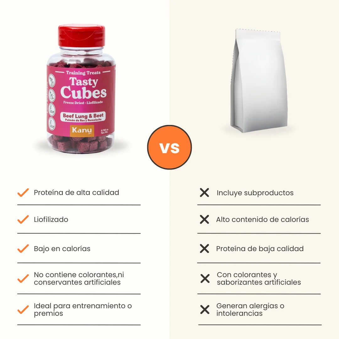 Snack Liofilizado Tasty Cubes Remolacha Kanu Pet para Perros Bajas en Calorías - Image 7