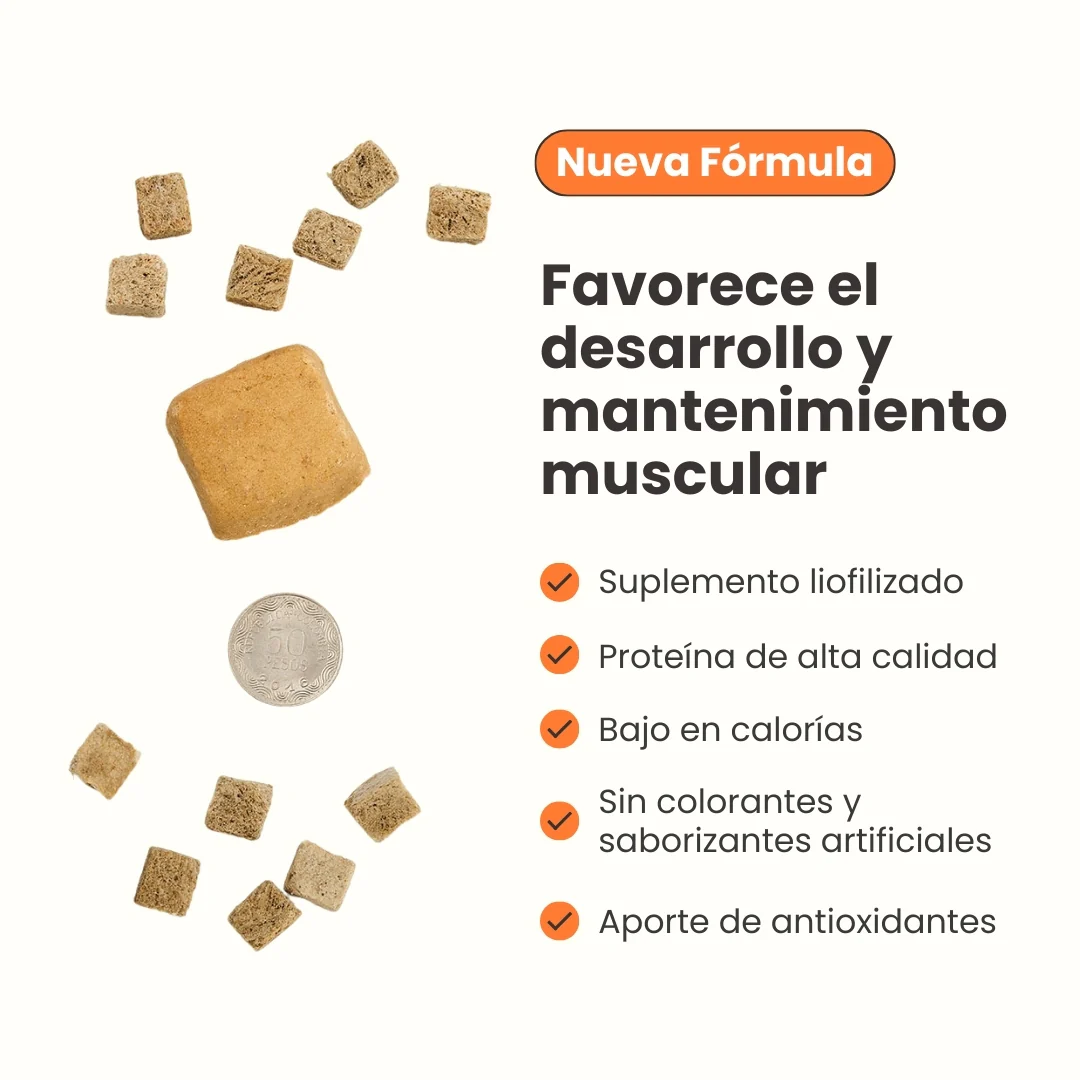 Snack Liofilizado Tasty Cubes Zanahoria Kanu Pet para Perros Bajo en Calorías - Image 6