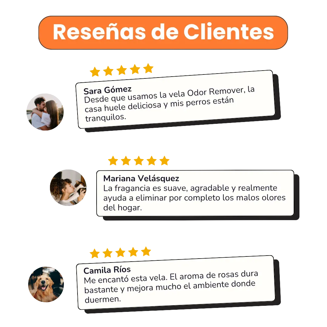 Vela eliminadora de olores Kanu Pet para perros y gatos aroma Rose Temptation - Image 4